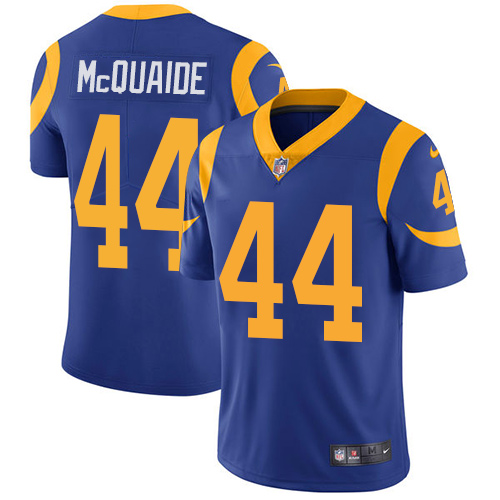 Nike Rams #44 Jacob McQuaide Royal Blue Alternate Men's Stitched NFL Vapor Untouchable Limited Jersey - Click Image to Close
